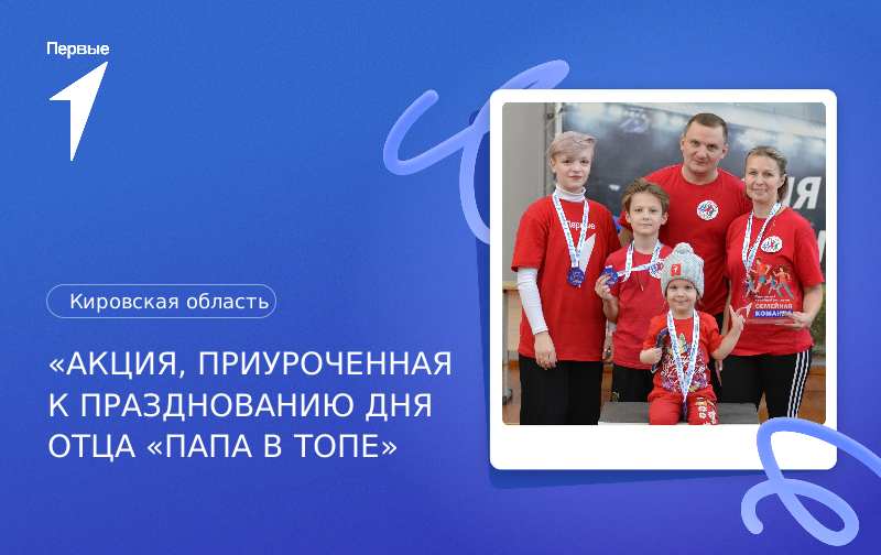 «Акция, приуроченная к празднованию дня Отца «Папа в ТОПе»». Кировская область